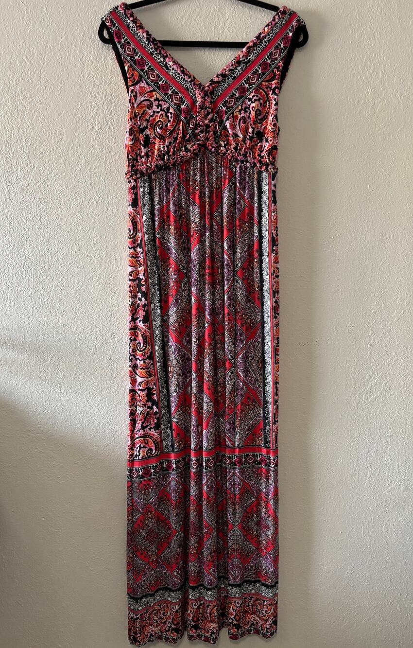 Soma Maxi Dress Womens Size M Payon / Spandex Blend